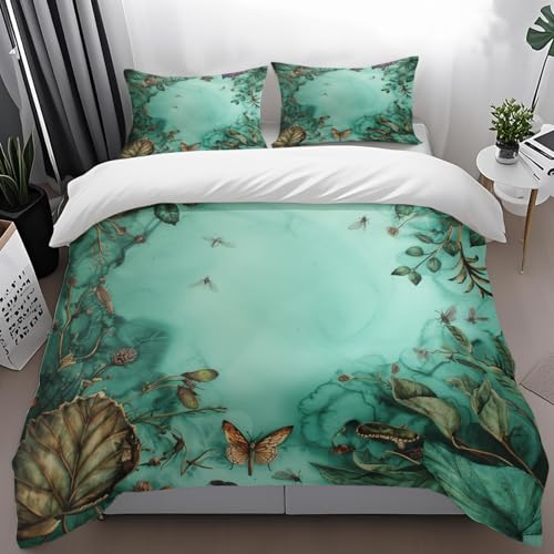 Bettdecke 155x220 Marmor Insekt Grün Bettdecken Weich Mikrofaser Bettbezug Atmungsaktiv Duvet Angenehme Steppdecke 155x220cm Bettdecke mit Reißverschluss Bett Decke+2 Kissenbezug 80x80 Bettdecke 155x220 Marmor Insekt Grün Bettdecken Weich Mikrofaser Bettbezug Atmungsaktiv Duvet Angenehme Steppdecke 155x220cm Bettdecke mit Reißverschluss Bett Decke+2 Kissenbezug 80x80 von HJOSWVNS