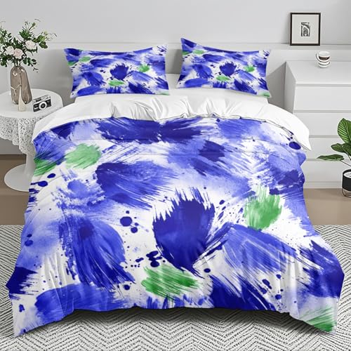 Bettdecke 155x220 Royal Blue Grün Bettdecken Weich Mikrofaser Bettbezug Atmungsaktiv Duvet Angenehme Steppdecke 155x220cm Bettdecke mit Reißverschluss Bett Decke+2 Kissenbezug 80x80 Bettdecke 155x220 Royal Blue Grün Bettdecken Weich Mikrofaser Bettbezug Atmungsaktiv Duvet Angenehme Steppdecke 155x220cm Bettdecke mit Reißverschluss Bett Decke+2 Kissenbezug 80x80 von HJOSWVNS