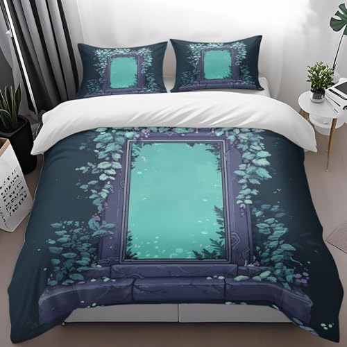 Bettdecke Minze Grüne Blätter Bettwäsche 220x240 Mikrofaser Weiches Bettdecken Atmungsaktive Bettbezug mit Reißverschluss Duvet Waschbar Steppdecke Bett Decke+2 Kissenbezug 80x80 Bettdecke Minze Grüne Blätter Bettwäsche 220x240 Mikrofaser Weiches Bettdecken Atmungsaktive Bettbezug mit Reißverschluss Duvet Waschbar Steppdecke Bett Decke+2 Kissenbezug 80x80 von HJOSWVNS