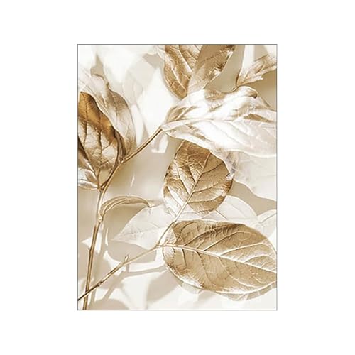 HJOSWVNS Bilder Wohnzimmer Gold Beige Print Foto Auf Leinwand Wanddeko Wohnzimmer Bild Auf Leinwand Wandbilder Wohnzimmer Schlafzimmer Bilder Badezimmer Kunstdruck Decor Kein Rahmen 40x60cm von HJOSWVNS