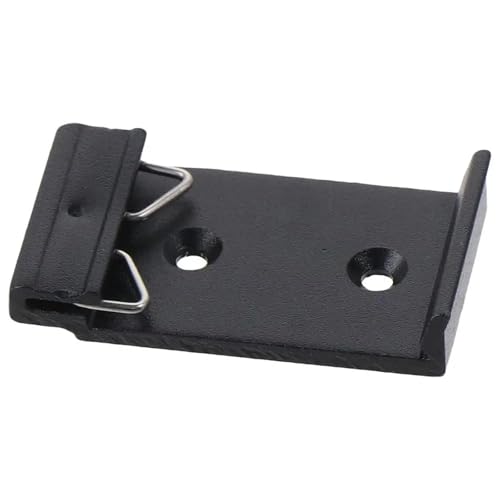 1/4 Stück 1,02 Breite Schienenhalterung Clip schwarz Universal DIN-Schiene feste Klemme Aluminiumlegierung Snap in DIN-Schienen-Montageklammern (1 Stück) von HJQFVASQ