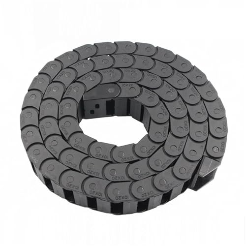 1 Meter Kunststoff-Kabelkette, 1 m Drahtträger-Schleppkette mit Endverbinderketten for Router-Maschinen-Kabelkanal(7x7 mm) von HJQFVASQ