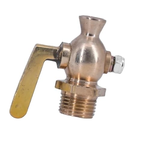 1 x 1/4 Zoll 3/8 Zoll 1/2 Zoll 3/4 Zoll BSP Außengewinde Messing Ablasshahn Absperrventil (3/8 Zoll) von HJQFVASQ