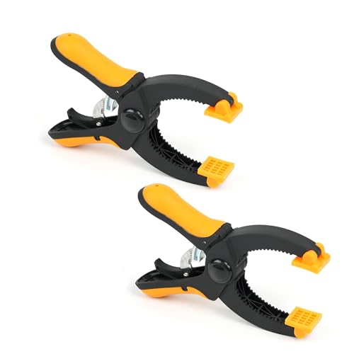 12,7 cm Ratschen-Handklemmen-Set, 3,8 cm Backenöffnung mit starker Spannkraft zum Kleben, Sichern, 2 Stück 12,7 cm Ratschen-Handklemmen-Set, 3,8 cm Backenöffnung mit starker Spannkraft zum Kleben, Sichern, 2 Stück von HJQFVASQ