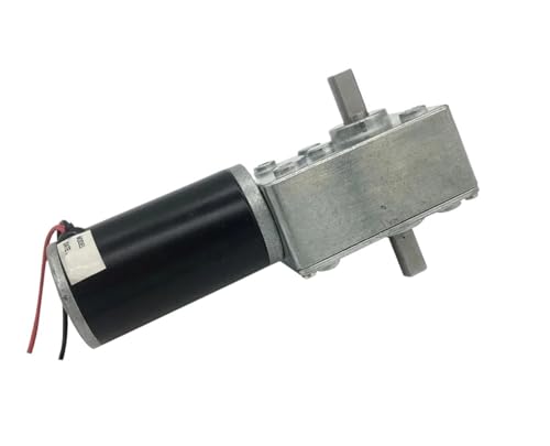 12V Elektrischer Getriebemotor Doppelwelle 24V DC Schneckenmotor Hohes Drehmoment Reducter Umkehrgetriebe Motormotor A58SW31ZYS(Package S,470RPM_12V) von HJQFVASQ