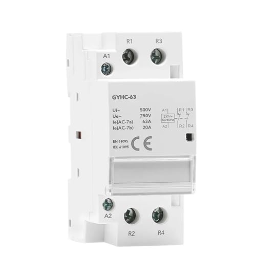 2P 40A 63A 2NO oder 2NC oder 1NO1NC Modulare Schütz Montage AC220V 230V Automatische(2P 40A 2N0 220V) von HJQFVASQ