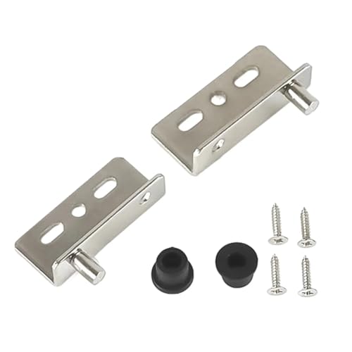 2er-Pack Drehscharnier-Set for Holztüren, Möbelbeschläge(Silver) von HJQFVASQ