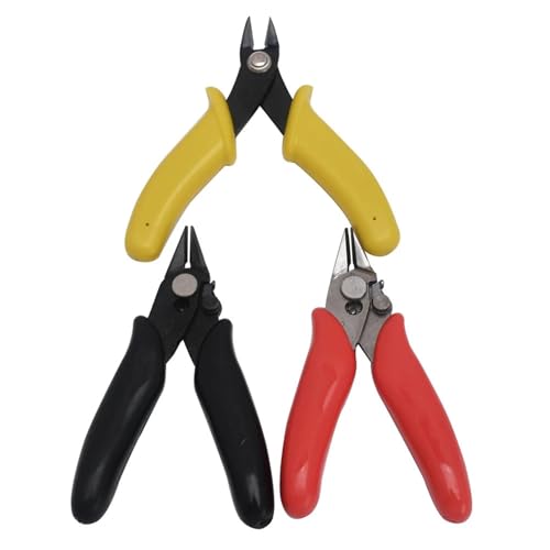 3,5 Zoll Flachzange Micro Cut/Nase/Kleine Kettenzange for Schmuckherstellung Werkzeug 1 Stück(Yellow chain plier) von HJQFVASQ