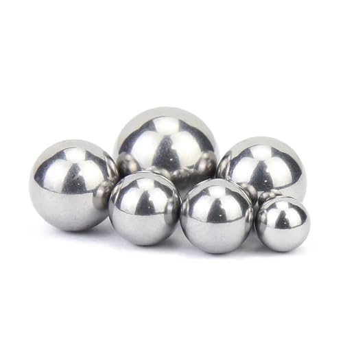 304 Edelstahl Vollkugel Durchmesser 0,4-30mm SUS Präzisionslager Stahlkugel(6.35mm (50PCS)) von HJQFVASQ