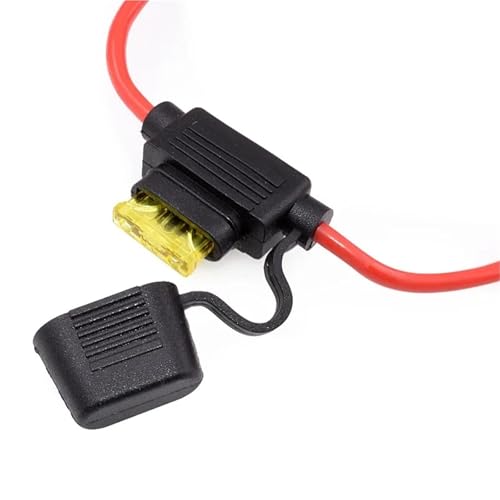 32 V kleiner/mittlerer Auto-Sicherungshalter 18/16/14/12/10 A und Auto-Flachsicherung 2 A 3 A 5 A 7,5 A 10 A 15 A 20 A 25 A 30 A 35 A 40 A(35A,MINI 1 PAIR_16 AWG) von HJQFVASQ