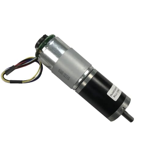 ﻿42MM Planetengetriebemotor Gleichstrommotor Einstellbarer Geschwindigkeitsgeber Hohes Drehmoment Geräuscharmer Rotationsroboter(12RPM_24V) von HJQFVASQ