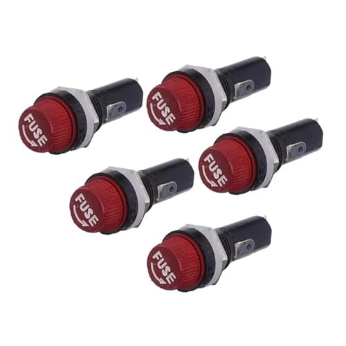 5 STÜCKE sicherung schwarz versicherungsrohr sitz 5 * 20 6X30 hochtemperaturbeständige elektrische holz elektrische versicherung(Red,6x30mm) von HJQFVASQ