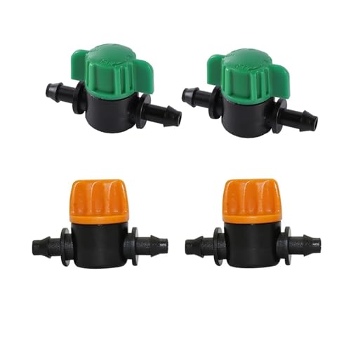 5 Stück 4/7 mm Miniaturventile Homebrew Garten Bewässerungsschalter Kupplung Widerhaken Schlitz Wasserschlauch Ventil Garten Wasserverbinder (2256) von HJQFVASQ