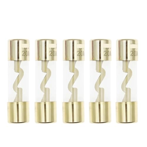 5PCS 10 * 38MM Glas Sicherung Sicherungen Pack Auto Audio Amp Verstärker 10A 15A 20A 25A 30A 40A 50A 60A 70A 80A 100A Auto Sicherung(20A) von HJQFVASQ