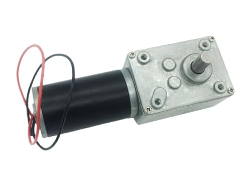 DC 24 V Schneckengetriebemotor 1,6–70 kg.cm D-Welle mit hohem Drehmoment 12 V 7–470 U/min Motor Drehtischtür Selbstverriegelung A58SW31ZY(Package A,160RPM_24V) von HJQFVASQ