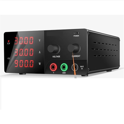 DC-stabilisiertes Netzteil 30 V 30 A, einstellbare Tischquelle 30 V 20 A, schaltvariabel 60 V 10 A(30V30A Black,220V) von HJQFVASQ