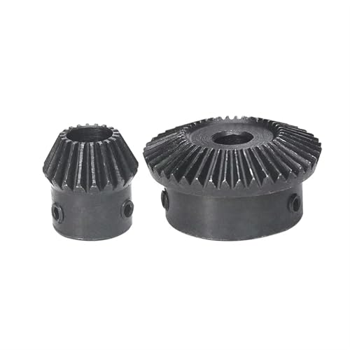 Einzelnes 1,5-Modul-Kegelrad 1:2 15/20/30/40 Zähne 45 Stahlbohrung 5 mm-20 mm Mechanisches Getriebe(14mm,30 Teeth) von HJQFVASQ