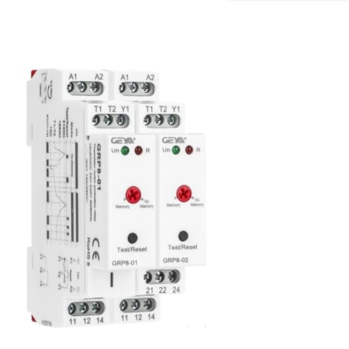 GRP8 Motorschutzrelais, 10 A AC/DC24-240 V Thermostat zur Überwachung der Temperatur der Motorwicklung, Thermorelais(GRP8-01(1NO1NC)) von HJQFVASQ