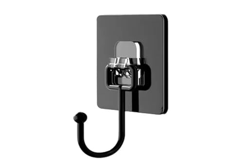 HJQFVASQ 30/1 Stück selbstklebende Mehrzweckhaken für Tür, Wand, Küche, Badezimmer, Aufbewahrung, starke Klebehaken, Handtuch, Mantelhalter (5 Stück) von HJQFVASQ