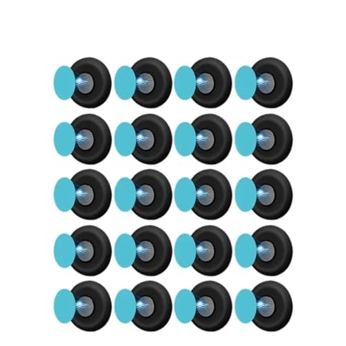 HJQFVASQ 48/2 starke Magnethaken, Fernbedienung, Anti-Verlust, Wandmontage, Magnet, Aufbewahrungshaken, Kühlschrankaufkleber, Heim-Organizer (A-Schwarz, 12 Stück (6 Set)) von HJQFVASQ