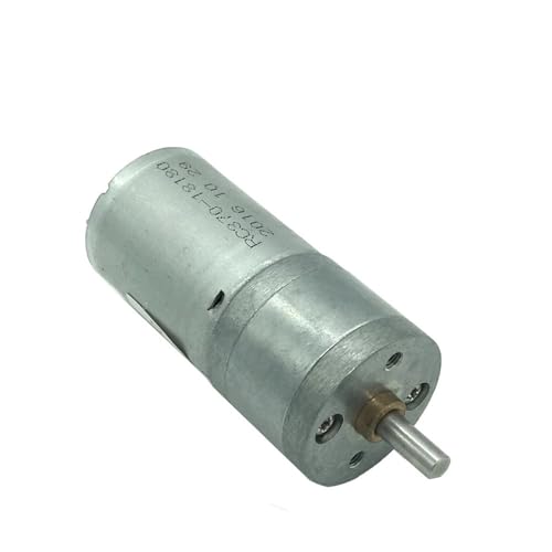JGA25-370 Getriebemotor 12 V DC Roboter mit niedriger Drehzahl und hohem Drehmoment Micro 6 V Motor 12 Volt 24 V DC Roboter Reduktor(Package A,77RPM_12V) von HJQFVASQ