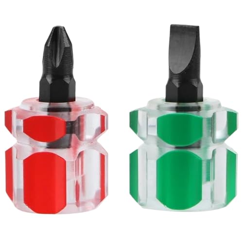 Kfz-Kleinschraubendreher Spaltschrauben-Reparaturwerkzeug Handwerkzeug 1/2 Stück(2pcs) von HJQFVASQ