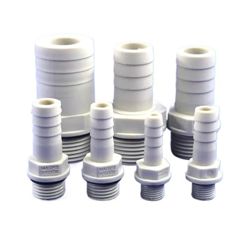 Kunststoff-Schlauchverschraubung mit Außengewinde, 6/8/10/12 mm, Gartenbewässerungszubehör, Verbindungsstück (1-8, 10 mm), 1 Stück von HJQFVASQ