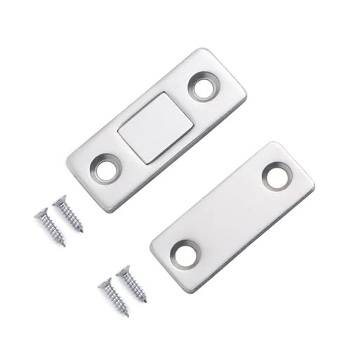 Magnetische Schrankschnäpper, Magnet-Türstopper, versteckter Türschließer mit Schraube für Schrank, Schrank, Möbel, Hardware, 2 Stück (RB mit Aufklebern) von HJQFVASQ