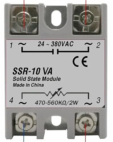 SSR-10VA SSR-25VA SSR-40VA Halbleiterrelais-Spannungsregler AC24-380V-Ausgang + Potentiometer-Temperaturregler(No Potentiometer,SSR-60VA) von HJQFVASQ