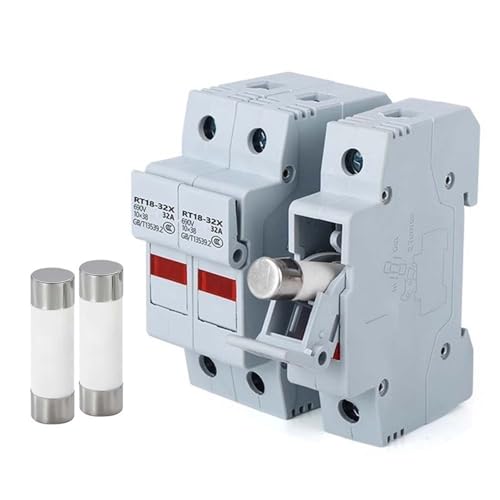 Sicherungssockel, RT18-32X Dicke Kupferführungsschiene Sicherungsstreifenleuchte 1P 2P 3P 4P mit Anzeigeschienenmontage 380 V 32 A 63 A(63A 1P) von HJQFVASQ