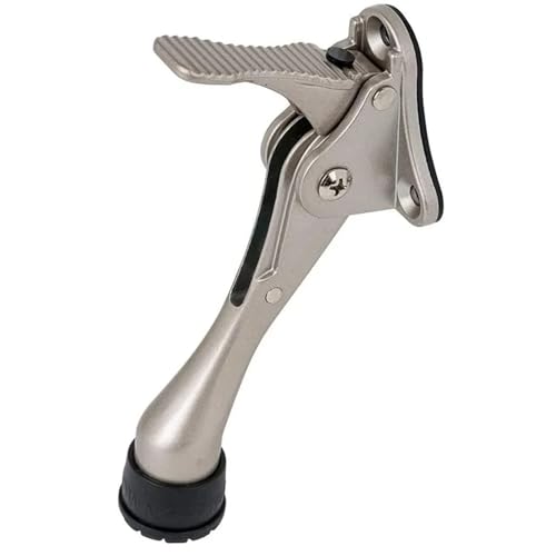 Türstopper, robuster Türstopper aus Zinklegierung mit rutschfester Gummispitze, Wandschutz, Hardware, 1 Stück von HJQFVASQ