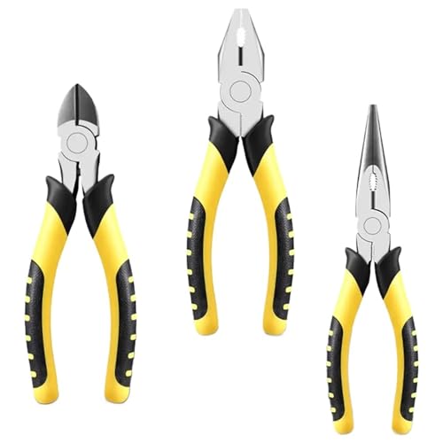 Universal-Drahtschneider, Diagonalzange, Crimpzange, Spitzzange, multifunktionale Hardware-Handwerkzeuge, 1 Stück(Style C) von HJQFVASQ