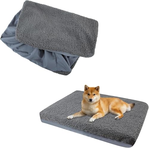 HJSSAA Bezüge für Hundebetten,Ersatz-Hundebettbezug aus Frottee und Wildleder,Wasserdicht Waschbar Bezug Hundekissen (32 x 44 x 6 inch) HJSSAA Bezüge für Hundebetten,Ersatz-Hundebettbezug aus Frottee und Wildleder,Wasserdicht Waschbar Bezug Hundekissen (32 x 44 x 6 inch) von HJSSAA