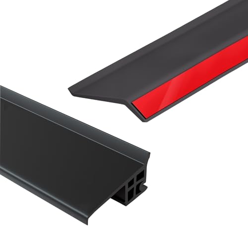 Fenster-Dichtungsprofil Schwarz, Selbstklebende Fensterdichtung, Flexibles Gummimaterial, Für Den Regenschutz Von Haustüren Und Fenstern(1m,Internal window groove 1.9cm) von HJXGQJM