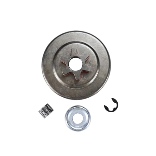 3/8 Pitch 6T Kupplungstrommel Kettenrad Unterlegscheibe E-Clip Set Kompatibler Ersatz Kompatibel mit Kettensägenmodelle 017 018 021 023 025 MS170 MS180 MS210 MS230 MS250 von HJXcTRH