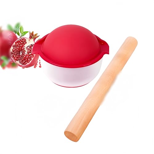 HJYDGJ 3-Teilig Granatapfel Entkerner Granatapfelschäler Granatapfel-Entkerner Granatapfel-Entkerner-Schälwerkzeug-Set Zum Entfernen Der Kerne Granatapfelschalen-Entkerner Kommt mit einem Holzhammer von HJYDGJ