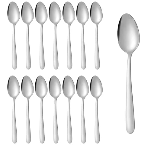 HJYDGJ 36 Stück Teelöffel Edelstahl Kaffeelöffel Teelöffel-Set Dessertlöffel Espressolöffel Kleine Löffel Spiegelpoliert Spülmaschinenfest von HJYDGJ