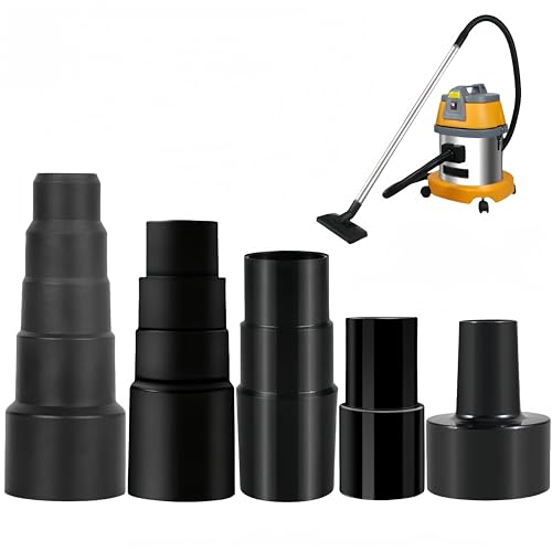 HJYDGJ 5 Stück Staubsauger Adapter Schlauch Staubsaugerschlauch 3 Schicht Schlauchadapter Universal 4 Schicht Saugschlauch Adapter 5 Schicht 32-zu-35-Anschluss Lautsprecheradapter - Schwarz von HJYDGJ