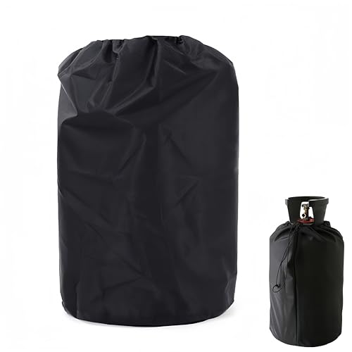 HJYDGJ Gasflaschenschutzhülle Gasflaschenhülle Propangastankabdeckung Gasflasche Grill-Abdeckung Abdeckhaube Für Gasflasche Abdeckhaube Gasflasche Gasflasche Grill Abdeckhaube Schutzhaube - Schwarz von HJYDGJ