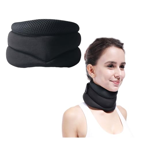 HJYDGJ Halskrause aus weichem Nackenstütze für Nackenschmerzen Unterstützung Nackenschmerzen und Unterstützung Neck Brace for Neck Pain and Support cervicorrect Neck Brace for Sleep Apnea - Schwarz HJYDGJ Halskrause aus weichem Nackenstütze für Nackenschmerzen Unterstützung Nackenschmerzen und Unterstützung Neck Brace for Neck Pain and Support cervicorrect Neck Brace for Sleep Apnea - Schwarz von HJYDGJ