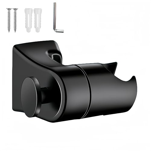 HJYDGJ Schwerlast Duschhalterung Handbrause Halterung 360° Duschkopfhalterung Duschbrause Halterung Brausehalter Verstellbar Duschkopf mit Montagezubehör Verbessertes Duschkopf halter (Schwarz) HJYDGJ Schwerlast Duschhalterung Handbrause Halterung 360° Duschkopfhalterung Duschbrause Halterung Brausehalter Verstellbar Duschkopf mit Montagezubehör Verbessertes Duschkopf halter (Schwarz) von HJYDGJ