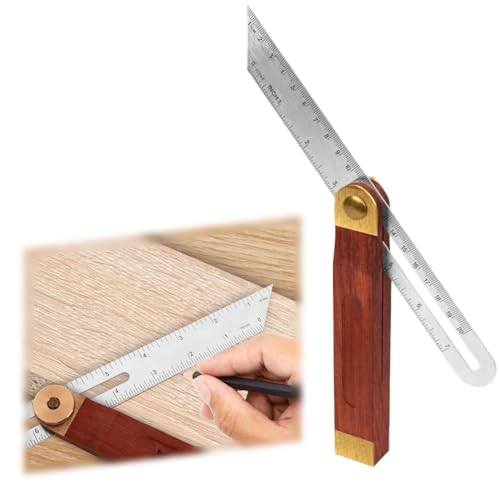 Verstellbares Winkel Streichmaß Winkelmesser, Winkelschmiege Multi Winkelschmiege, Verstellbarer Multifunktionswinkel T Bevel, Gauge Anschlagwinkel Edelstahl Winkelschmiege von HJYDGJ