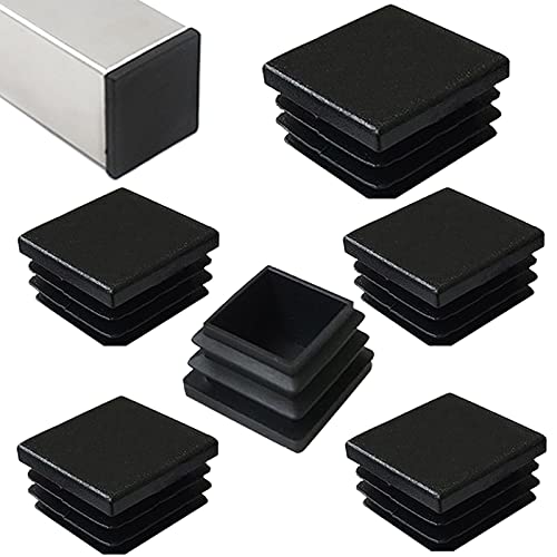 HJYZY 6 Stück Quadratischer Kunststoffstopfen 75 x 75 mm für Metallrohre Zaungleiteinsatz für Rohrpfostenstühle und Möbel HJYZY 6 Stück Quadratischer Kunststoffstopfen 75 x 75 mm für Metallrohre Zaungleiteinsatz für Rohrpfostenstühle und Möbel von HJYZY