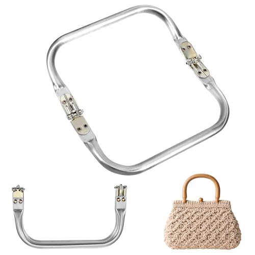 HJZHII 2 Stück 2 Größen Taschenrahmen Verschluesse,16cm 20cm Aluminium Geldbeutel Rahmen,Verschluss Innen Röhrenförmiger Quadratisch Zusammen Gebauter Rahmenersatz Taschen Taschenbügel Rechteck HJZHII 2 Stück 2 Größen Taschenrahmen Verschluesse,16cm 20cm Aluminium Geldbeutel Rahmen,Verschluss Innen Röhrenförmiger Quadratisch Zusammen Gebauter Rahmenersatz Taschen Taschenbügel Rechteck von HJZHII