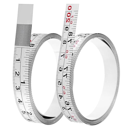 HJZHII 2 Stück 2m Maßband Selbstklebend,2 Rollen 200cm Selbstklebendes Maßband 2m,Stahllineal Massband Nähbedarf Weiß Skalenbandmaß für Vermessung Wie Werkbänke HJZHII 2 Stück 2m Maßband Selbstklebend,2 Rollen 200cm Selbstklebendes Maßband 2m,Stahllineal Massband Nähbedarf Weiß Skalenbandmaß für Vermessung Wie Werkbänke von HJZHII
