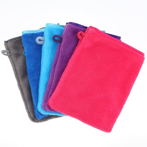 HJZHII 5 Stück Mikrofaser Waschlappen, 20x15 cm Waschlappen Gesicht Waschhandschuhe Körper aus Korallensamt, Starke Wasseraufnahme Waschhandschuh Wiederverwendbare Weiches Gesichtshandschuh HJZHII 5 Stück Mikrofaser Waschlappen, 20x15 cm Waschlappen Gesicht Waschhandschuhe Körper aus Korallensamt, Starke Wasseraufnahme Waschhandschuh Wiederverwendbare Weiches Gesichtshandschuh von HJZHII