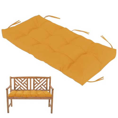 HJZPWB Bankauflage Wasserdicht Bankauflage Outdoor mit HaltebäNdern Sitzpolster Bank Gesteppt Getufteter Stil Bankkissen rutschfeste Bankauflagen Dickes Sitzauflage Bank,Gelb,80 * 40 * 8cm HJZPWB Bankauflage Wasserdicht Bankauflage Outdoor mit HaltebäNdern Sitzpolster Bank Gesteppt Getufteter Stil Bankkissen rutschfeste Bankauflagen Dickes Sitzauflage Bank,Gelb,80 * 40 * 8cm von HJZPWB