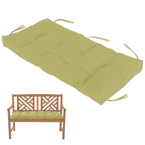 HJZPWB Bankauflage Wasserdicht Bankauflage Outdoor mit HaltebäNdern Sitzpolster Bank Gesteppt Getufteter Stil Bankkissen rutschfeste Bankauflagen Dickes Sitzauflage Bank,Light Green,110 * 60 * 8cm HJZPWB Bankauflage Wasserdicht Bankauflage Outdoor mit HaltebäNdern Sitzpolster Bank Gesteppt Getufteter Stil Bankkissen rutschfeste Bankauflagen Dickes Sitzauflage Bank,Light Green,110 * 60 * 8cm von HJZPWB