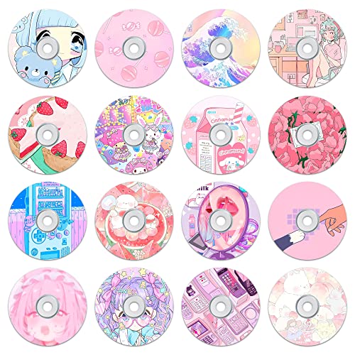 HK Studio Kawaii Records for Wall Aesthetic 5,1 in Pack 16 - PVC, CD-Größe Kawaii Record Wanddekoration für Wohnheim, Wandcollage Kit, Schlafzimmer - Kawaii Raumdekoration für Teenager Mädchen HK Studio Kawaii Records for Wall Aesthetic 5,1 in Pack 16 - PVC, CD-Größe Kawaii Record Wanddekoration für Wohnheim, Wandcollage Kit, Schlafzimmer - Kawaii Raumdekoration für Teenager Mädchen von HK Studio