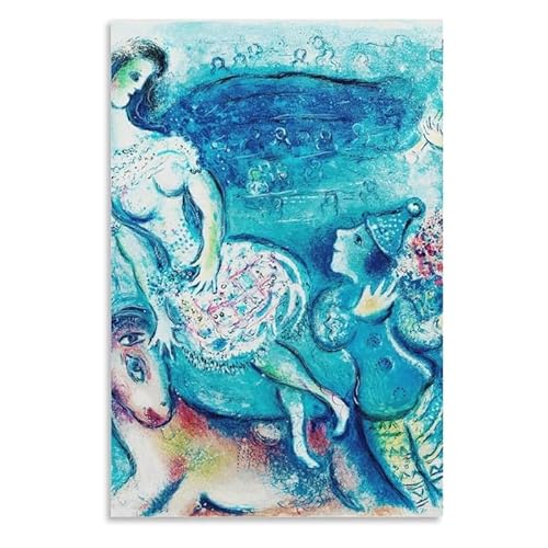 HKAHF AJWUQ Abstrakte Marc Chagall Poster Geschmack der Liebe Drucke Marc Chagall Wandkunst Surrealismus Leinwand Gemälde für Zuhause Wandkunst Dekor Bild 50x70cmx1 Kein Rahmen von HKAHF AJWUQ